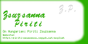 zsuzsanna piriti business card